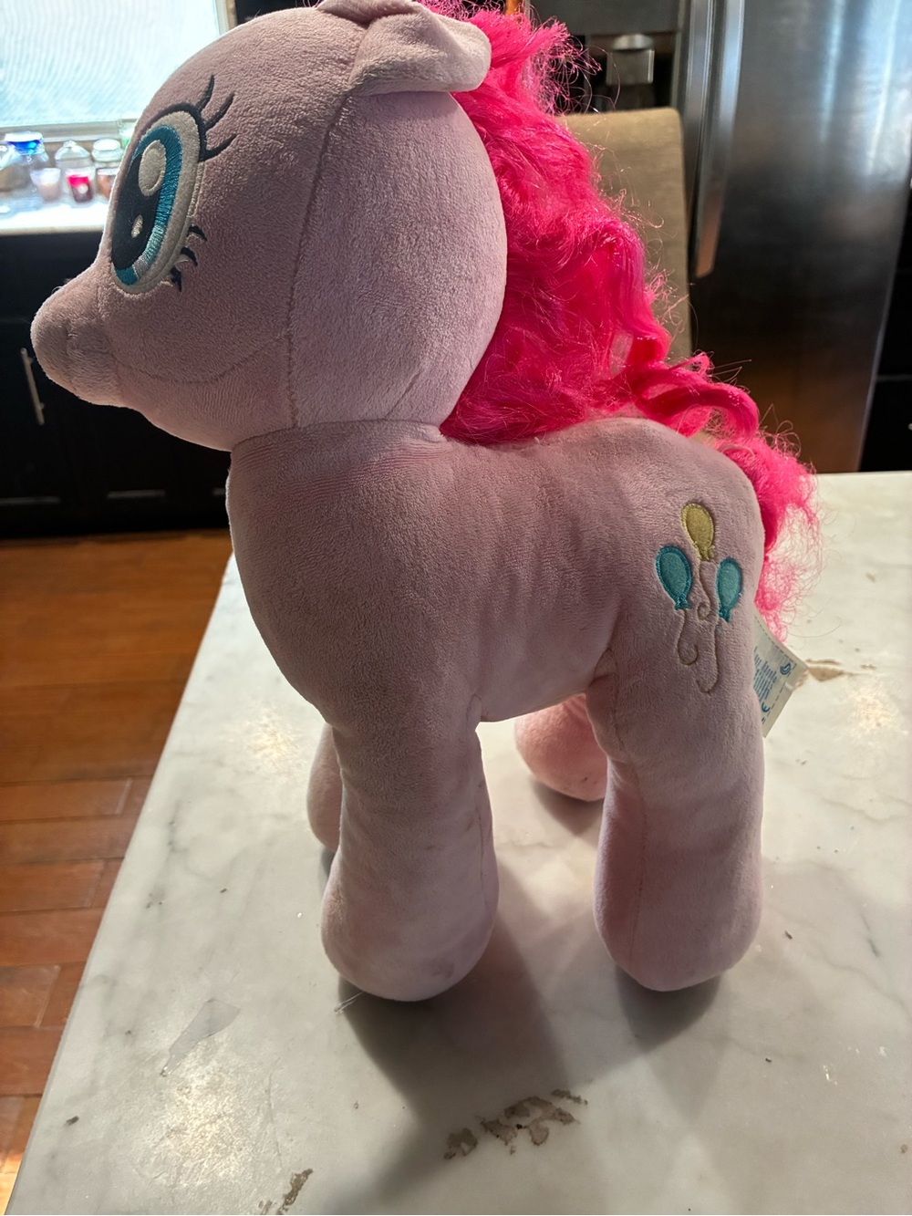Build A Bear My Little Pony Pinkie Pie Stuffed Plush Doll Balloons Pink 16”